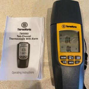 ThermoWorks Two-Channel Thermocouple with Alarm